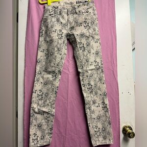 Miss Me Black Floral Women's Skinny Jeans